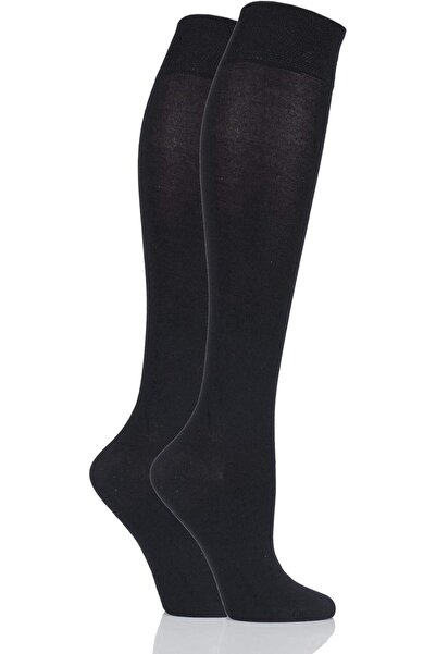 OEM SockShop Șosete Femei Până la Genunchi Șosete Tip Șosete Set 2 Perechi Ne...