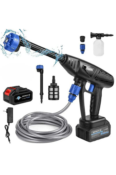 Promagg Aparat de spălat cu presiune electric 48V – 6 moduri reglabile, 26 ba...