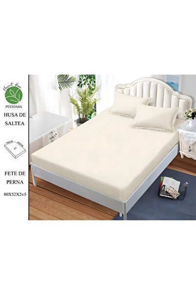 naniland.ro Husă de Pat Finet Unicolor 2 Persoane 3 Piese cu Elastic 180x200 ...