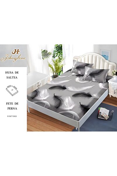 naniland.ro Husă de Pat Finet 2 Persoane 3 Piese cu Elastic 180x200 cm, Model...
