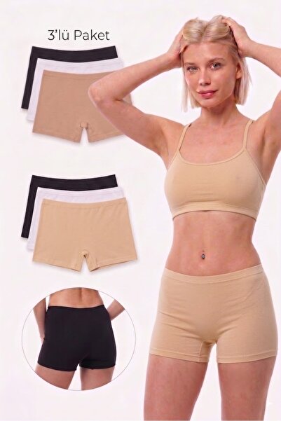 BLACK SWALLOW Set de 3 pentru femei, din Lycra, 95% bumbac, elastic, conforta...