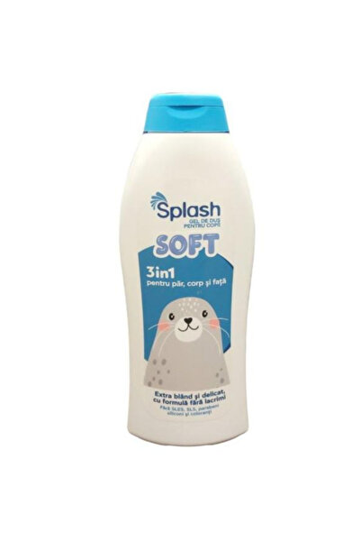 SPLASH Αφρόλουτρο Τζελ 3 σε 1 για Παιδιά, Απαλό Τάλκ - Splash, 500 ml