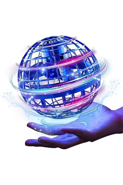 Generic Rechargeable LED Flying Hover Ball - Blue