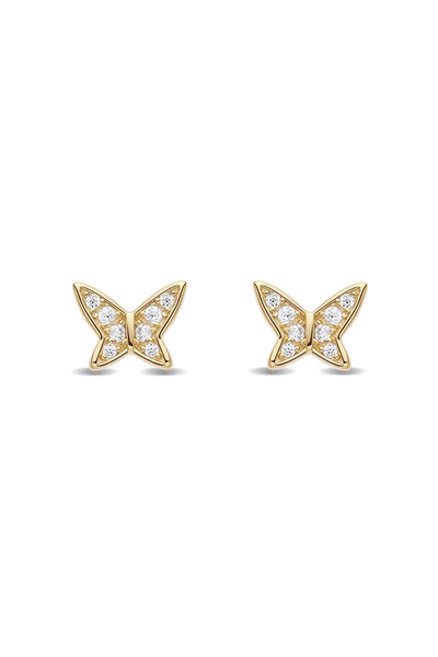Lisa&Co. Cercei Argint Farfalla Argint placat cu aur galben / L / Zircon