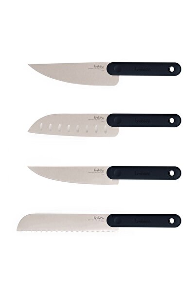 Trebonn Set de 4 cutite de bucatarie - Black /