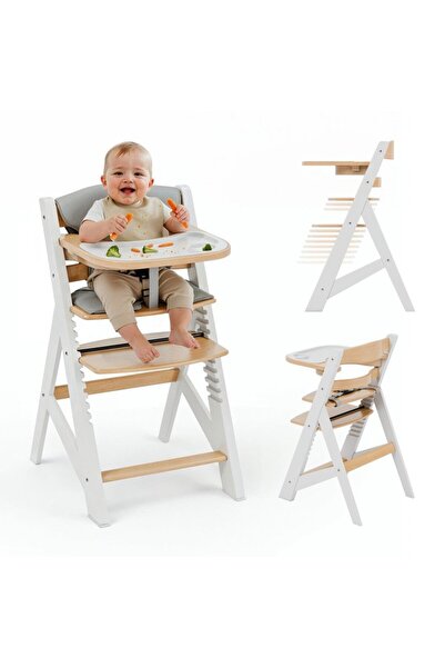 Tulano Scaun de masa copii multifunctional 4-in-1 Morsel 40 White/ structura ...