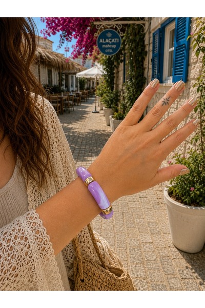 GMN COLLECTION YENİ SEZON YENİ SERİ SUMMER FASHİON PARLAK SEDEFLİ LASTİKLİ KE...