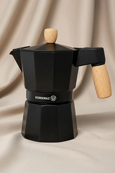 KORKMAZ Etna Moka Pot 150 ml – Espresso and Coffee Brewing Machine with Alumi...