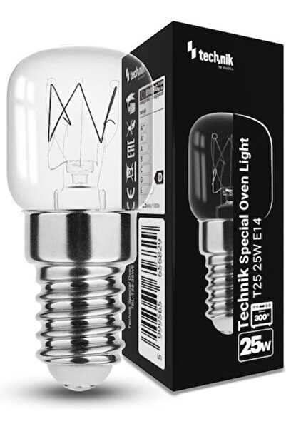 Technik Λάμπα Φούρνου 25W για Ντουί E14 10 τεμάχια Κωδικός: 41.005.0003