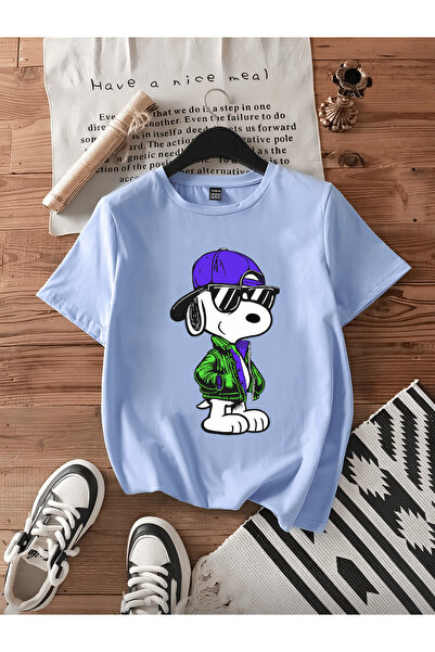 MAGORS Snoopy New Season Printed Circular Neck Cotton Short Sleeve Children's...
