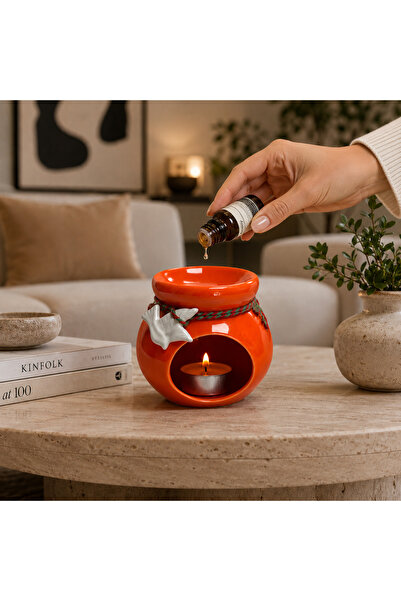 Lara Karma Mira Kuş Detaylı Seramik Buhurdanlık – Uçucu Yağ ve Wax İçin Dekor...