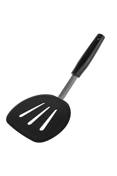 Z Store Spatulă din silicon negru cu găuri - 30cm