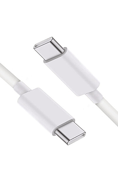 ZetGSM Cablu de date Type-C la Type-C - Încărcare rapidă - 1 metru - Alb