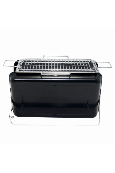 KlugMeister Gratar pe carbuni KY3421, portabil tip valiza, material otel, sup...