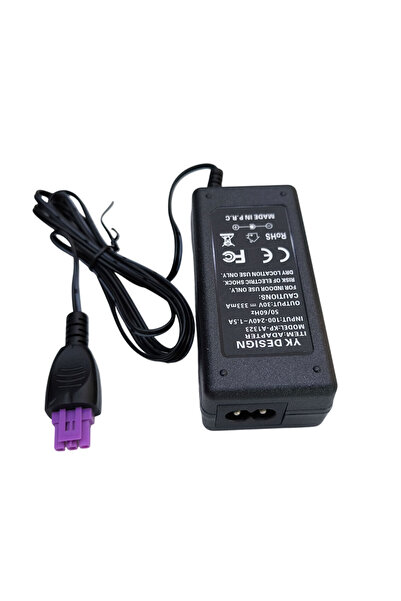yk desing 30v 333mA yazıcı adaptörü AC 30 volt 333 mA mor uçlu yazıcı adaptörü