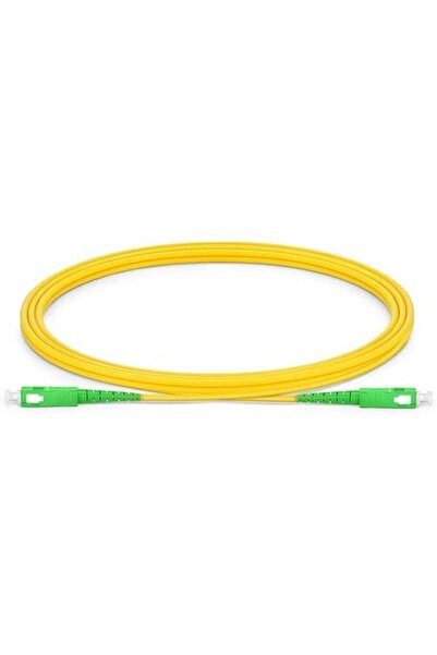 Generic SC APC to SC APC Simplex Single Mode PVC Fiber Optic Patch Cable (1.5m)