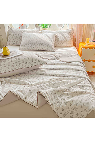JOJO HOME Pilota premium subtire de vara racoroasa, rece la atingere, 200x230...