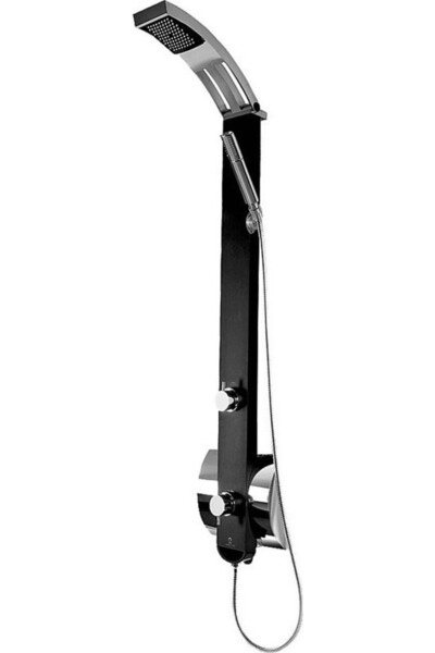 Dolce Vita Idea Black Matt Στήλη Nτους Θερμομικτική 2 εξόδων Από Μασίφ Αλουμί...