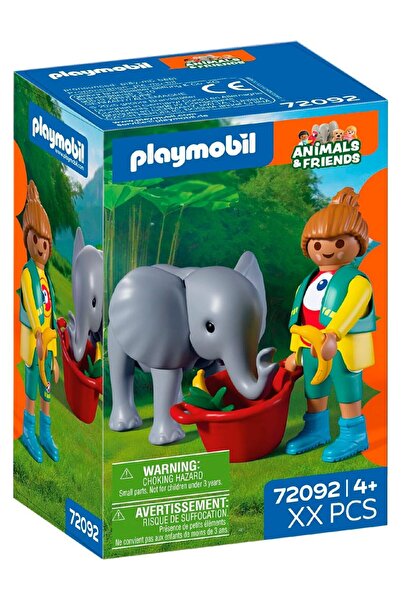 Playmobil Μικρό Ελεφαντάκι και Φροντιστής (72092)