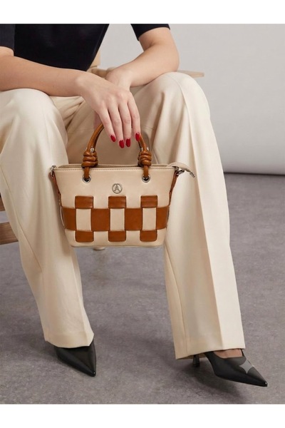 H&D COLLECTİON Knitted Detailed Small Shoulder Bag 19/15 cm
