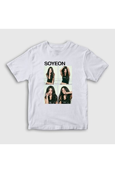 Presmono Unisex Kids White Soyeon Feel K-Pop g I-Dle T-Shirt 614175Tt