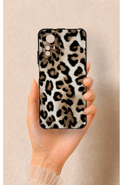 Vip Case Redmi Note 12S Uyumlu Leopar Derisi Desenli Silikon Kılıf