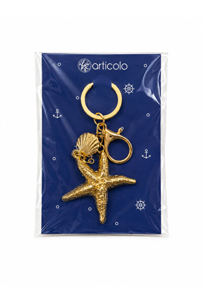 ela777 Starfish Figured Keychain Bag Charm Lucky Keychain 777