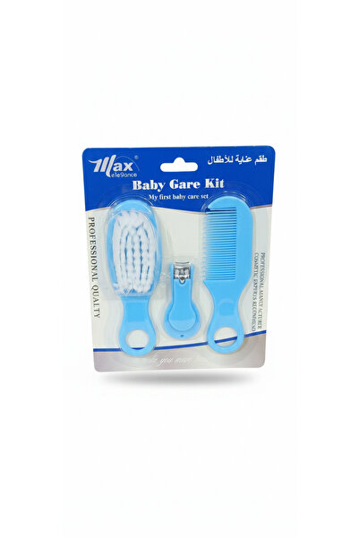 max elegance Blue Nail Clipper Comb Brush Baby Care Set