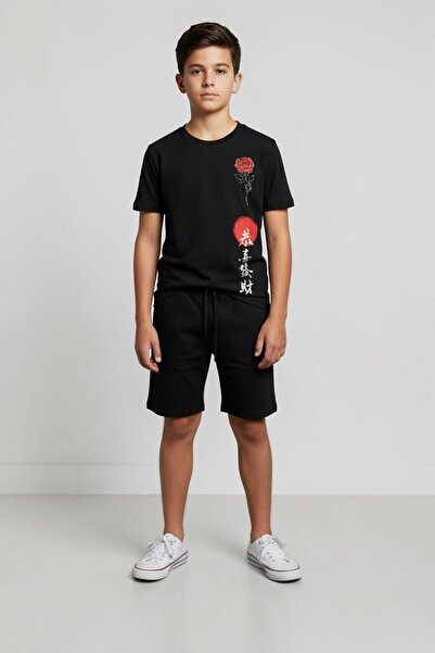 han elegant 2 Piece Premium Capri T-Shirt Boys' Set