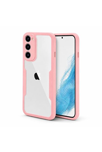 Bibilel Husa Max Defence pentru Samsung Galaxy S22 Plus, Bumper Roz, Fata Dub...