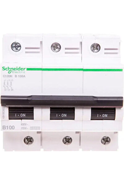 Schneider Electric 3p B 100a 6ka Ac C120n A9n18350