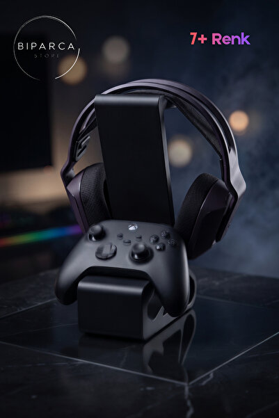 Biparca Store Kulaklık ve Gamepad Stand 2'si Bir Arada ı - Oyun Kontrolcüsü T...