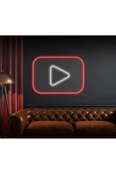 NEON TABELACIM Youtube Logo Neon Tabela