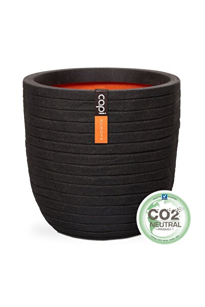 SUPERGREENS Γλάστρα PVC Mαύρη CE 43x43x41 εκ.