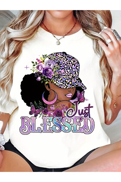 23 nisan Lucky Choice Wo's T-Shirt, Featuring Floral Leopard Print Hat Decora...