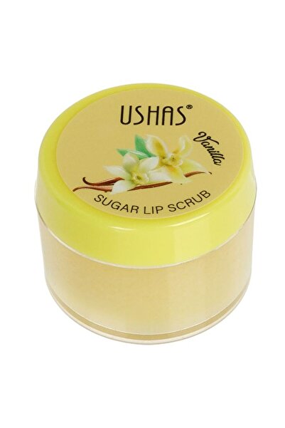 Ushas Scrub exfoliant pentru buze cu zahăr, aromă de vanilie, 15 g – buze net...