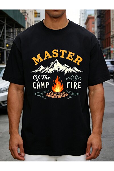212Wear Outdoor Adventure Style Men's T-Shirt Master Of The Camp Fire Graphic...
