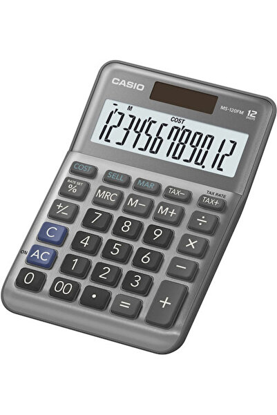 Casio Αριθμομηχανή σε μαύρο χρώμα 1 τεμάχιο Κωδικός: MS-120FM