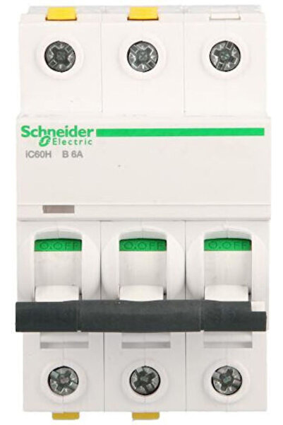 Schneider Electric Adaptor Comutator 3 poli B 6A 10kA AC Ic60h-b6-3 A9f06306