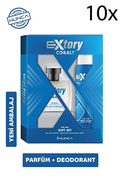 Extory Cobalt Erkek Parfüm Seti ( 75 ml Edt Parfüm + 150 ml Deodorant ) Aynı ...