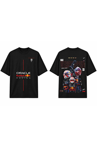 TOMRİS TASARIM Max Verstappen Oracle Red Bull Oversize T-Shirt