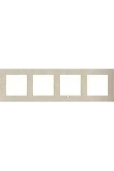 Kontakt-Simon Simon 55 Frame 4x Inox Natural Șampanie Trn4/189