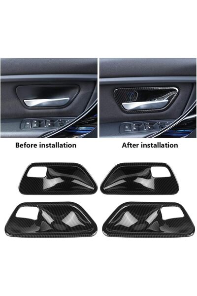 LUXE AKSESUAR BMW 3 - 5 Serisi F10 F30 F32 F34 F36 F18 2013-2018 İç Kapı Kolu...