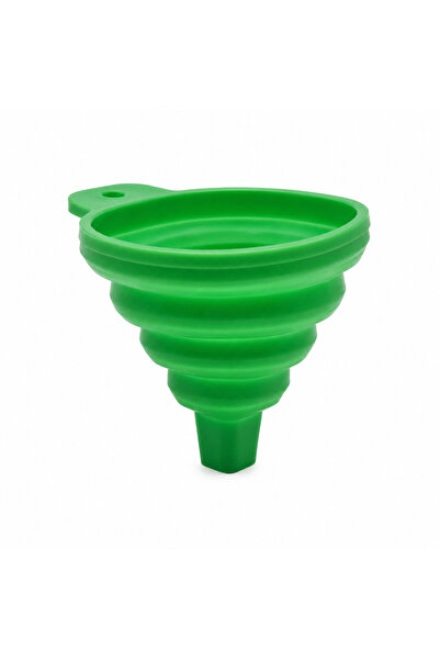 BRANDLESS Pâlnie pliabilă din silicon, 8x9cm, verde