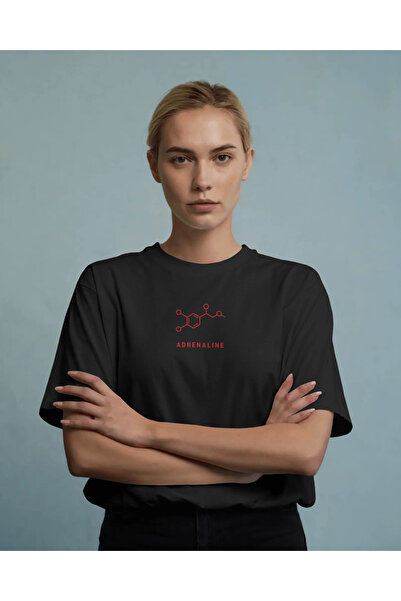 buzagi Adrenaline Regular Unisex Black T-Shirt