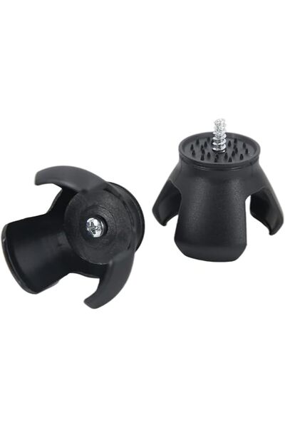 Arabest 2Pcs Golf Ball Retriever,Plastic 3 Claw Design,Fit Putter Grip,Black