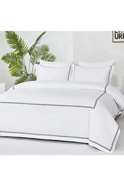 Alhabib bedding مفرش صيفي مفرد ونص مطرز أبيض يناسب سرير مقاس 200X120سم عدد ال...