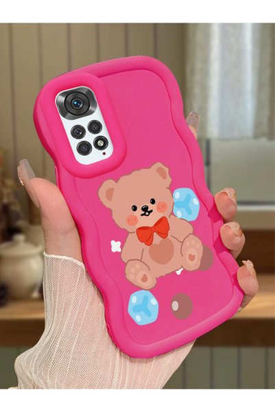 Hontinga حافظة متوافقة مع هاتف Redmi Note 11، حافظة حماية للكاميرا من السيليك...