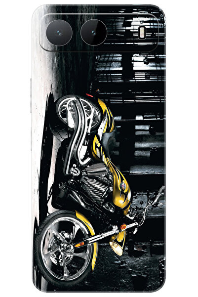 TECNO Spark 40 5G (KM8n) Uyumlu Kılıf Desen Baskılı Silikon Motorcycle STK:29...