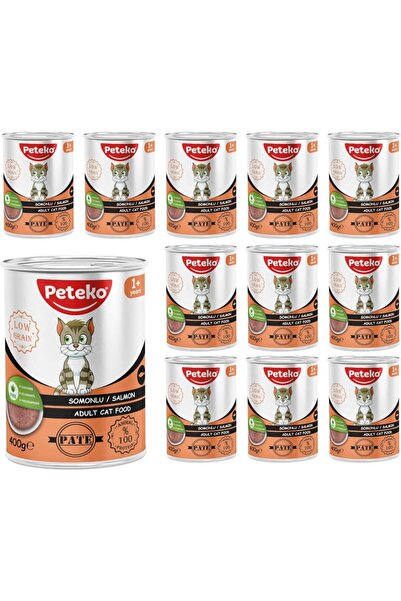 PetEko Yetişkin Kedi Somonlu Pate 400 Gr x 12 adet